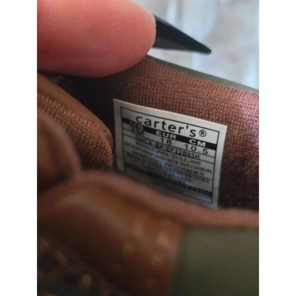 Carter's Boys Brown Boots - Size 3M